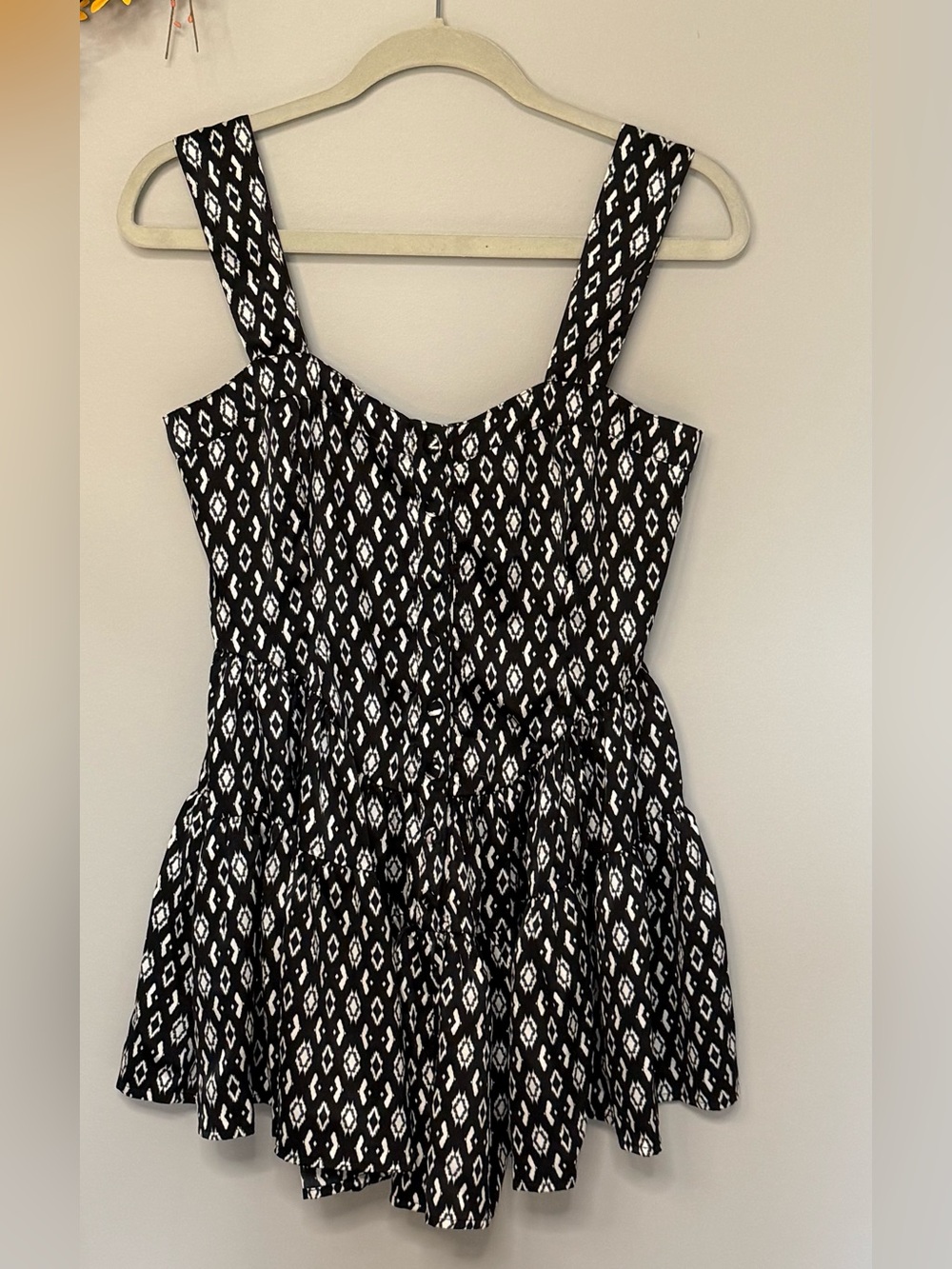 EUC Promesa Fly By Night Corseted Romper Size Small